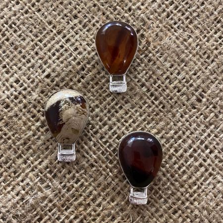 Indonesian Amber Hot Air Balloon Pendant