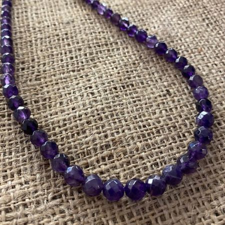 Faceted Amethyst Necklace