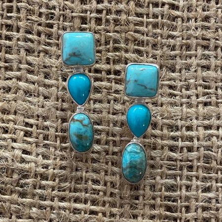 Seven Peaks Turquoise Trio Earrings