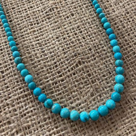Azure Peaks Turquoise Rounds Necklace