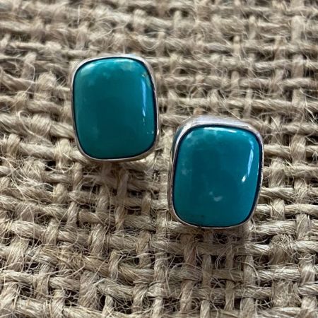 Iron Mountain Turquoise Stud Earrings