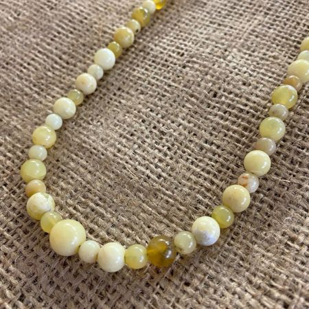 Yellow Opal Rounds Necklace