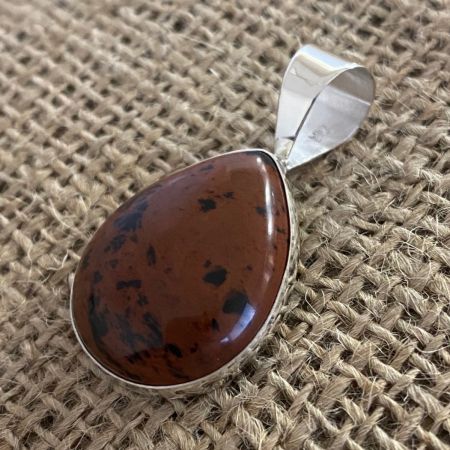 Mahogany Jasper Tear Drop Pendant