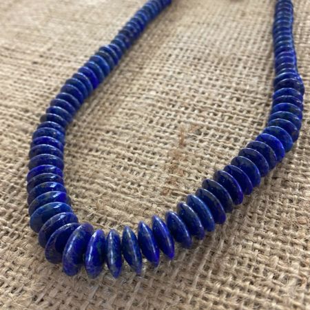 Lapis Disc Necklace