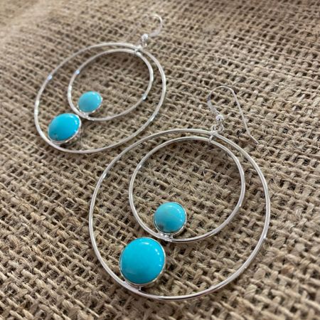 Campitos Turquoise Hoop Earrings
