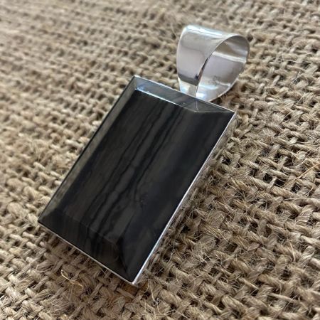 Wooden Stone Pendant