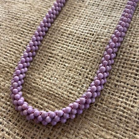 Woven Phosphosiderite Necklace