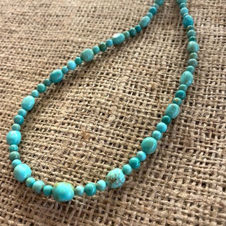 Chilean Turquoise Rope Necklace