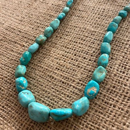 Chilean Turquoise Nugget Necklace
