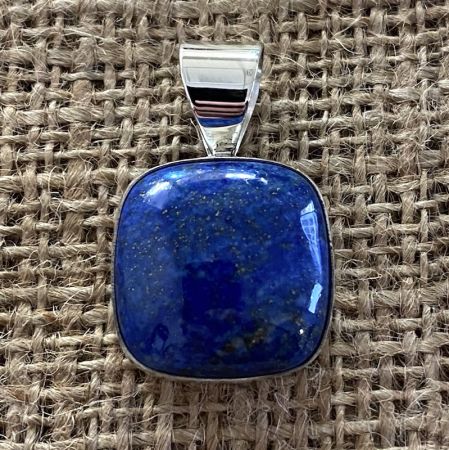 Lapis Square Pendant