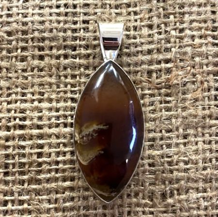 Indonesian Amber Marquis Pendant