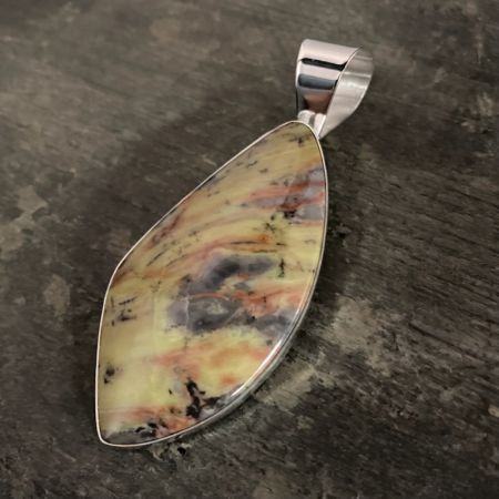 Large Green Jasper Pendant