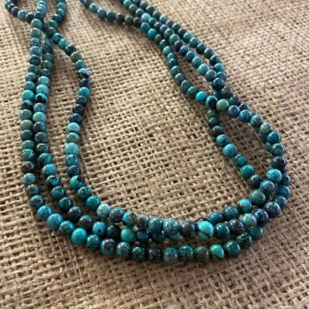 Three Strand Hubei Turquoise Necklace