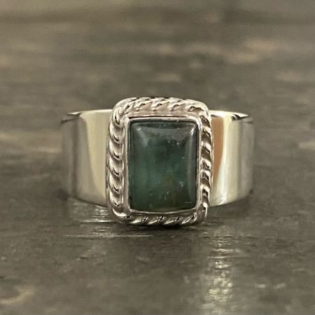 Apatite Rectangle Ring - Size 8