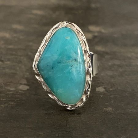 Blue Opal Ring - Size 12