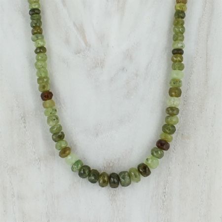 Faceted Grosular Garnet Necklace