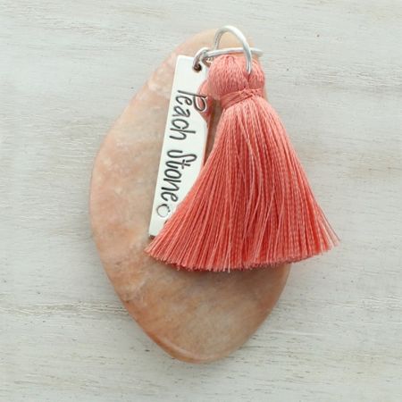 Peach Stone Meditation Stone