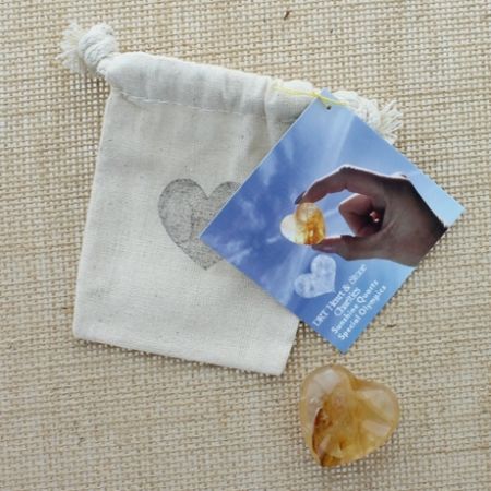 Sunshine Quartz Heart