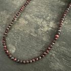 Faceted Red Tigers Eye Necklace 