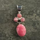 Free-floating Rhodochrosite Pendant